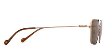 Load image into Gallery viewer, Gold Rectangle/ Square Full Rim Unisex Sunglasses by Vincent Chase Polarized-207746