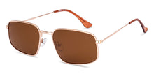 Load image into Gallery viewer, Gold Square Full Rim Unisex Sunglasses by Lenskart-232005
