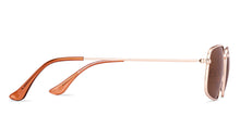 Load image into Gallery viewer, Gold Square Full Rim Unisex Sunglasses by Lenskart-232005