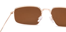 Load image into Gallery viewer, Gold Square Full Rim Unisex Sunglasses by Lenskart-232005