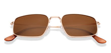 Load image into Gallery viewer, Gold Square Full Rim Unisex Sunglasses by Lenskart-232005