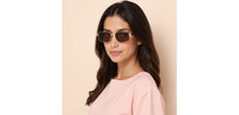 Load image into Gallery viewer, Gold Square Full Rim Unisex Sunglasses by Lenskart-232017