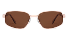 Load image into Gallery viewer, Gold Square Full Rim Unisex Sunglasses by Lenskart-232017