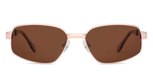 Gold Square Full Rim Unisex Sunglasses by Lenskart-232017