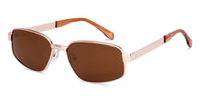 Load image into Gallery viewer, Gold Square Full Rim Unisex Sunglasses by Lenskart-232017
