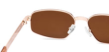 Load image into Gallery viewer, Gold Square Full Rim Unisex Sunglasses by Lenskart-232017