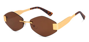 Gold Others Rimless Unisex Sunglasses by Lenskart-232008