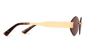 Gold Others Rimless Unisex Sunglasses by Lenskart-232008
