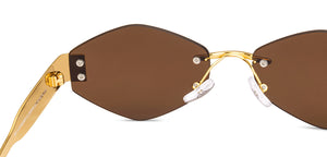 Gold Others Rimless Unisex Sunglasses by Lenskart-232008