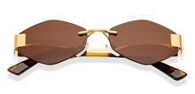 Load image into Gallery viewer, Gold Others Rimless Unisex Sunglasses by Lenskart-232008