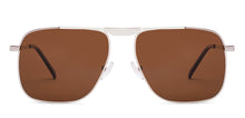 Load image into Gallery viewer, Silver Square Full Rim Unisex Sunglasses by Lenskart-232026