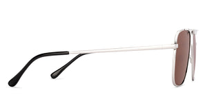 Silver Square Full Rim Unisex Sunglasses by Lenskart-232026