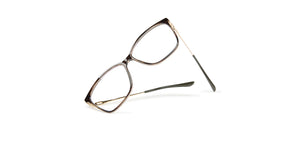 Brown Cat Eye Full Rim Women Eyeglasses by Lenskart Air-220234
