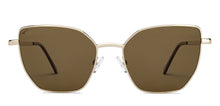 Load image into Gallery viewer, Gold Cat Eye Full Rim Women Sunglasses by Vincent Chase Polarized-213229