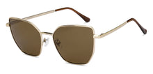 Load image into Gallery viewer, Gold Cat Eye Full Rim Women Sunglasses by Vincent Chase Polarized-213229
