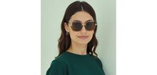 Load image into Gallery viewer, Silver Geometric Full Rim Women Sunglasses by Lenskart-227062