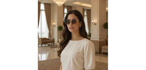 Silver Geometric Full Rim Women Sunglasses by Lenskart-227062
