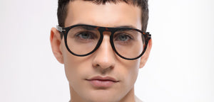 Tortoise Aviator Full Rim Unisex Eyeglasses by John Jacobs-218235