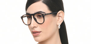 Tortoise Aviator Full Rim Unisex Eyeglasses by John Jacobs-218235