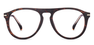 Tortoise Aviator Full Rim Unisex Eyeglasses by John Jacobs-218235