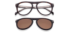 Load image into Gallery viewer, Tortoise Aviator Full Rim Unisex Eyeglasses by John Jacobs-218235