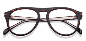 Tortoise Aviator Full Rim Unisex Eyeglasses by John Jacobs-218235