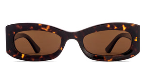 Tortoise Rectangle Full Rim Women Sunglasses by Lenskart-220673