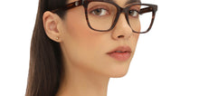 Load image into Gallery viewer, Tortoise Square Full Rim Unisex Eyeglasses by John Jacobs-216853