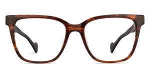 Tortoise Square Full Rim Unisex Eyeglasses by John Jacobs-216853