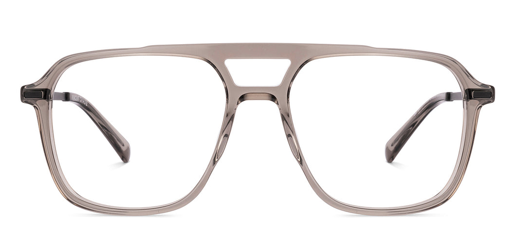 Brown Transparent Square Full Rim Unisex Eyeglasses by Vincent Chase-225137
