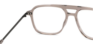 Brown Transparent Square Full Rim Unisex Eyeglasses by Vincent Chase-225137