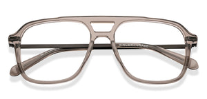 Brown Transparent Square Full Rim Unisex Eyeglasses by Vincent Chase-225137