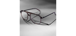 Brown Transparent Square Full Rim Unisex Eyeglasses by Vincent Chase-225137