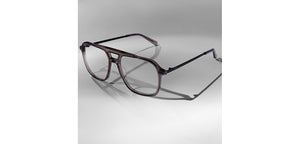 Brown Transparent Square Full Rim Unisex Eyeglasses by Vincent Chase-225137