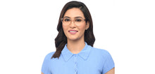 Load image into Gallery viewer, Transparent Cat Eye Full Rim Women Zero Power Screen Glasses by Lenskart BLU Screen Glasses-206654