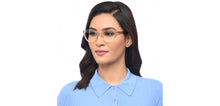 Load image into Gallery viewer, Transparent Cat Eye Full Rim Women Zero Power Screen Glasses by Lenskart BLU Screen Glasses-206654