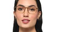 Load image into Gallery viewer, Brown Rectangle Full Rim Unisex Eyeglasses by Lenskart Air-215417