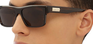 Brown Rectangle Full Rim Unisex Sunglasses by John Jacobs-216877