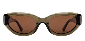 Transparent Green Rectangle Full Rim Women Sunglasses by Lenskart-220671