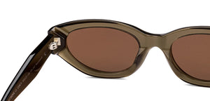Transparent Green Rectangle Full Rim Women Sunglasses by Lenskart-220671
