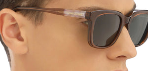 Brown Wayfarer Full Rim Unisex Sunglasses by John Jacobs-216871