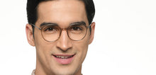 Load image into Gallery viewer, Brown Round Full Rim Unisex Eyeglasses by Lenskart Air-215414