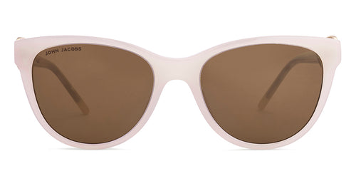 White Cat Eye Full Rim Women Sunglasses by John Jacobs-225417