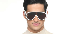 White Wayfarer Full Rim Unisex Sunglasses by Vincent Chase Online-214471