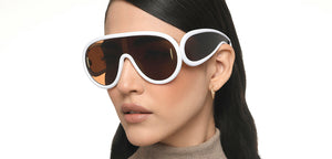 White Wayfarer Full Rim Unisex Sunglasses by Vincent Chase Online-214471