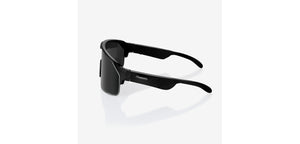 Matte Black Sports Half Rim  Sunglasses by Chamelo-227861
