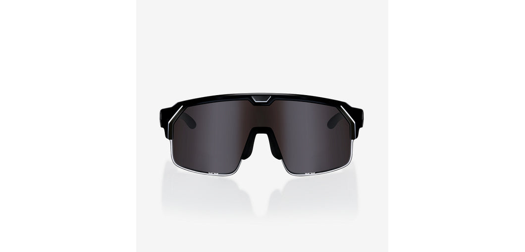 Matte Black Sports Half Rim  Sunglasses by Chamelo-227861