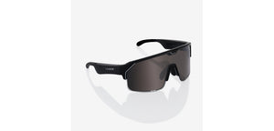 Matte Black Sports Half Rim  Sunglasses by Chamelo-227861