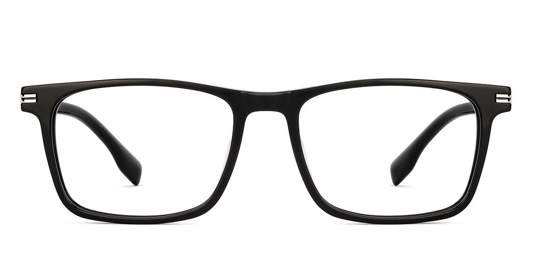 Clear Grey Square Full Rim Men Eyeglasses by Lenskart-232214