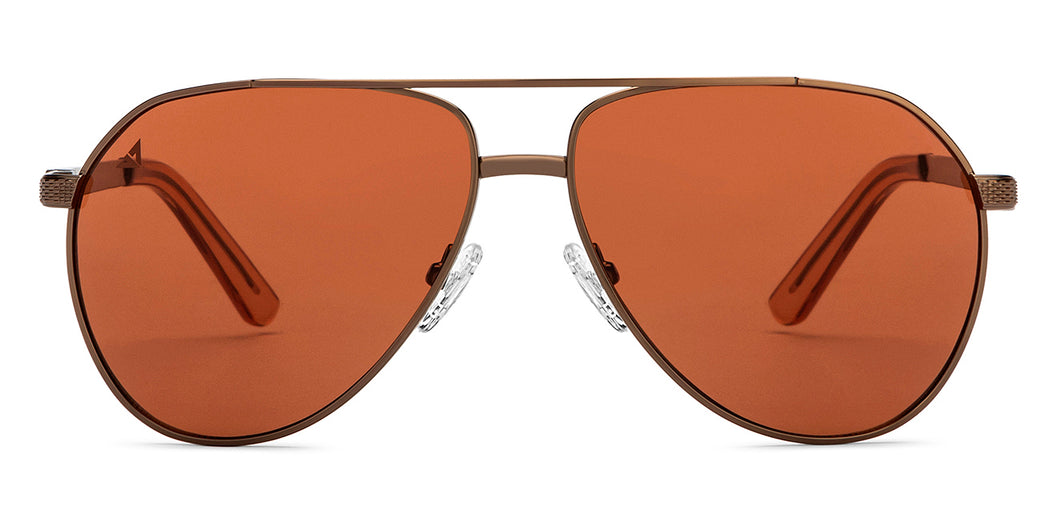 Copper Aviator Full Rim Unisex Sunglasses by Vincent Chase-209281